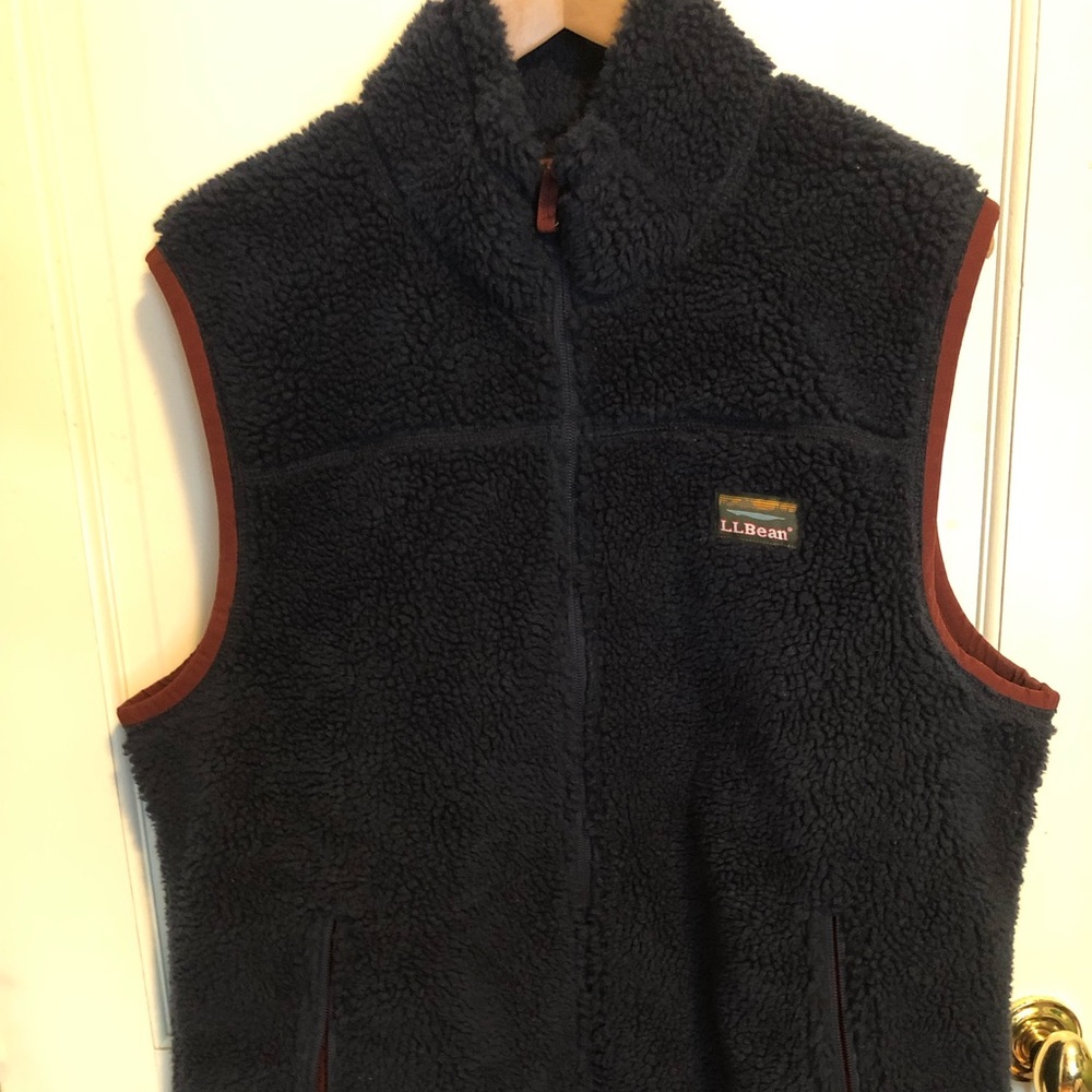 Ll bean mountain pile vest